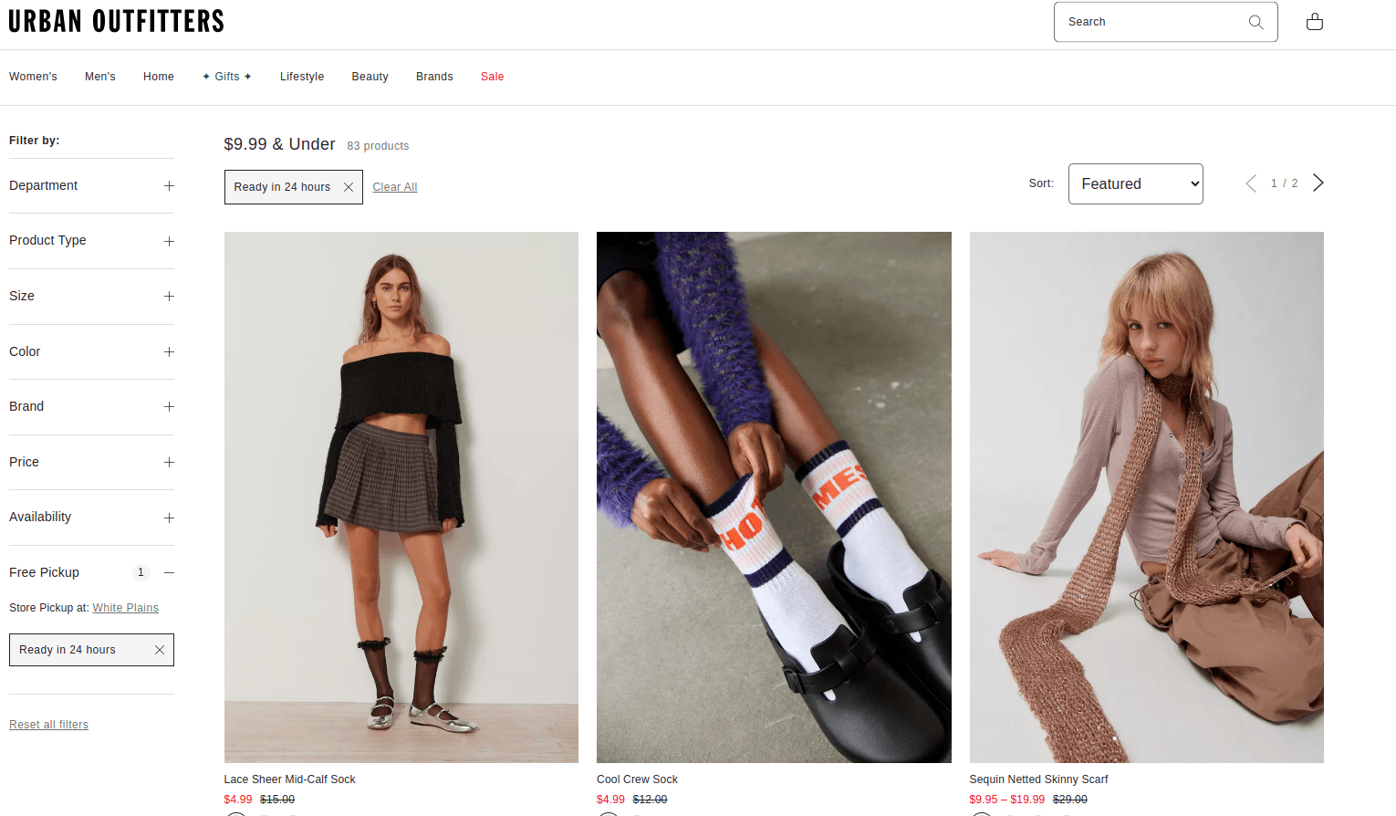 Check Store Urban Outfitters