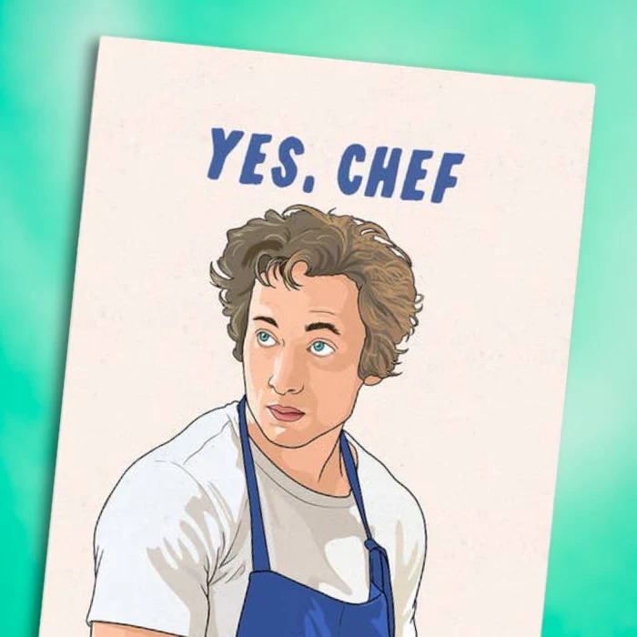 Yes, chef! Greeting card